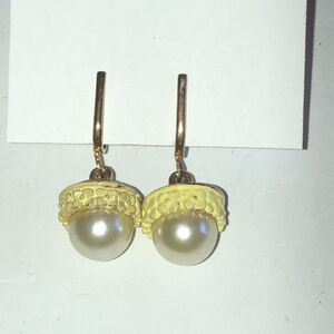 Vintage Dainty Faux Pearl Drop Clip On Earrings